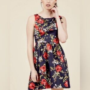 ModCloth Pennsylvania Blossom Retro Floral Dress by Ixia